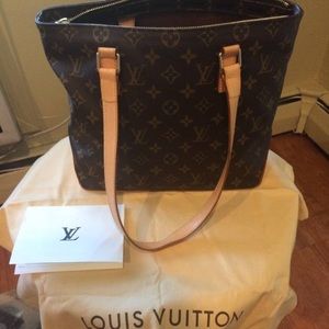 Louis Vuitton Monogram Cabas Piano Brown Handbag